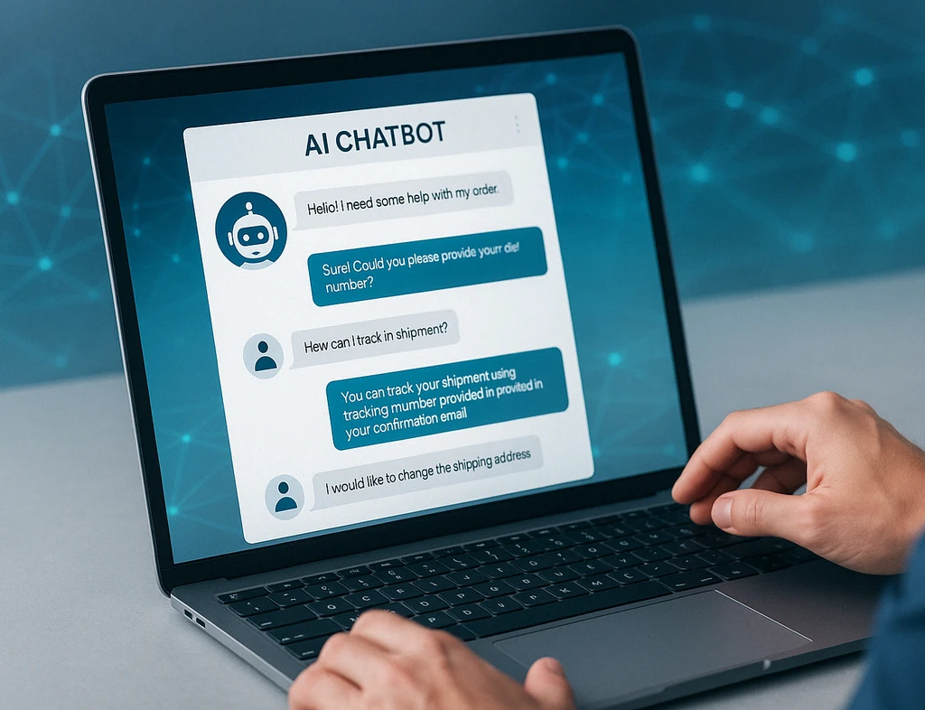 AI Chatbot handling customer service inquiries